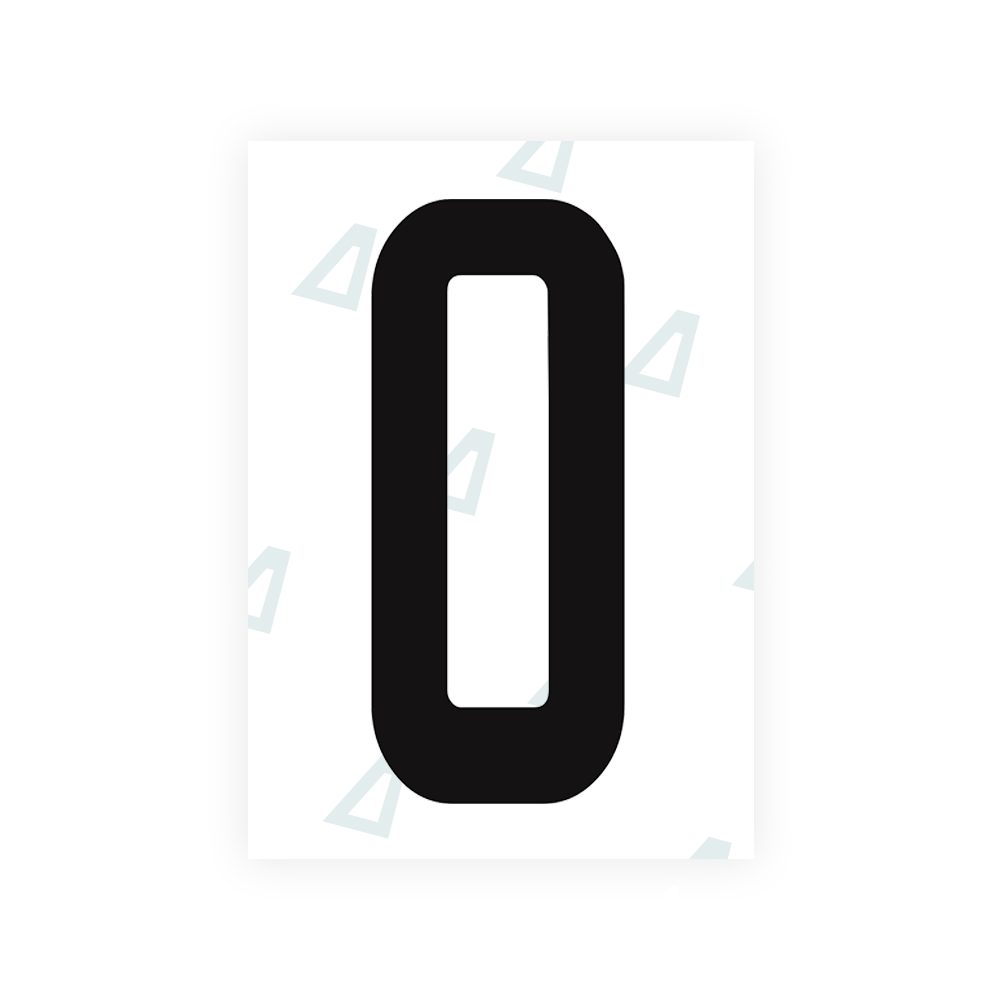 Alite Nanofilm for Guatemala license plates - Symbol "0" - Alite
