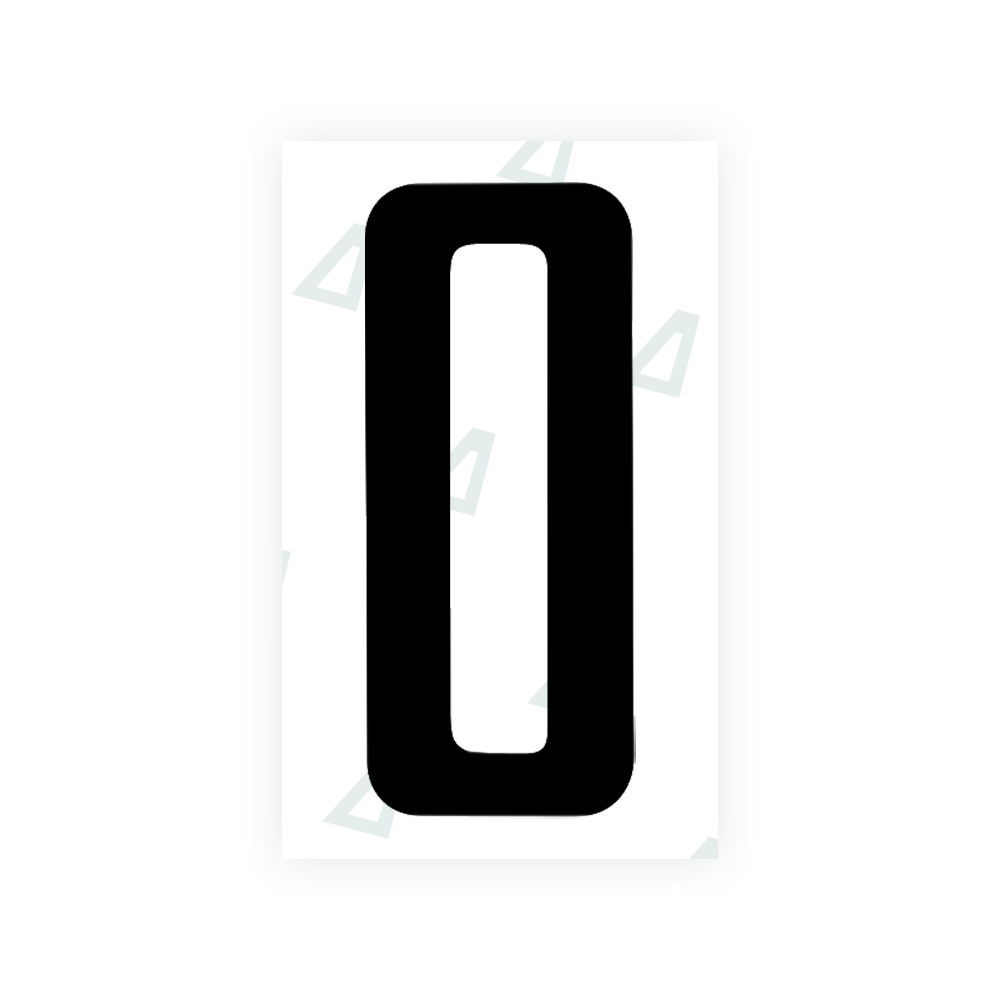 Alite Nanofilm for US (Nevada) license plates - Symbol "0" - Alite