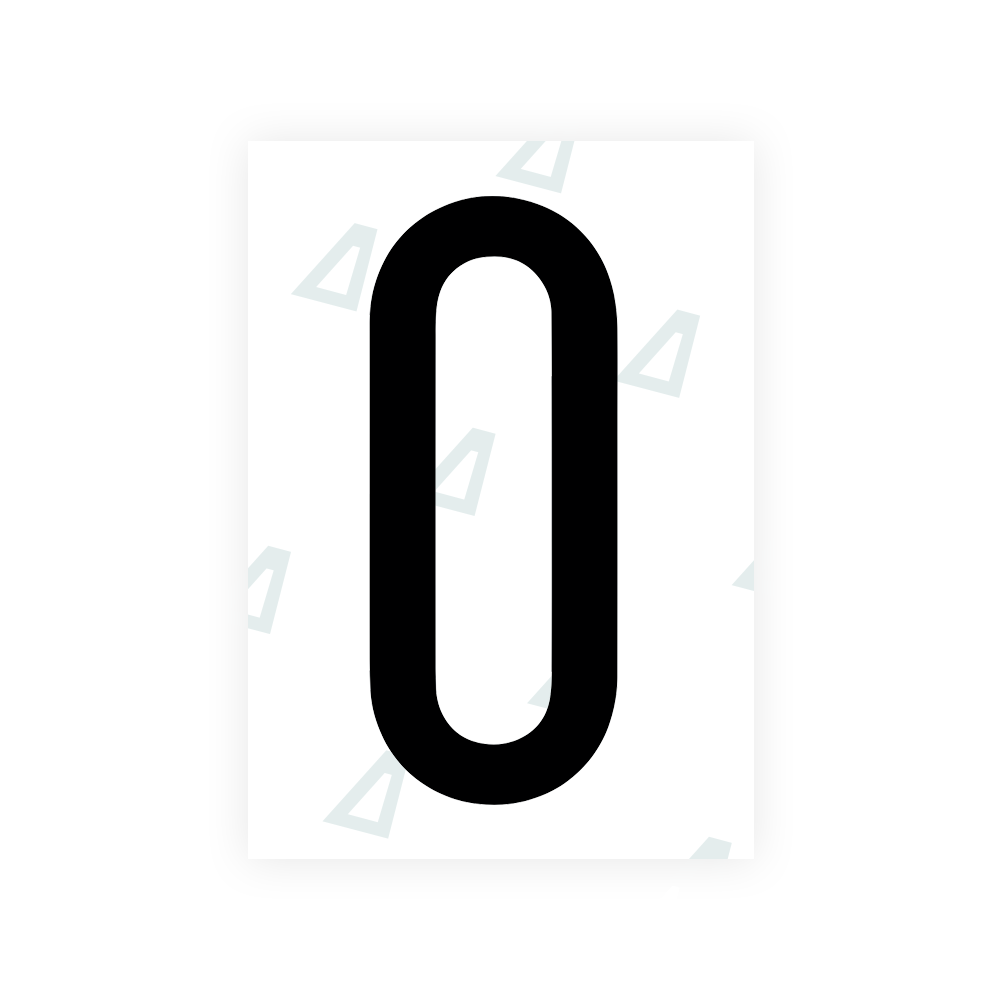 Alite Nanofilm for US (Florida 2019) license plates - Symbol "0" - Alite