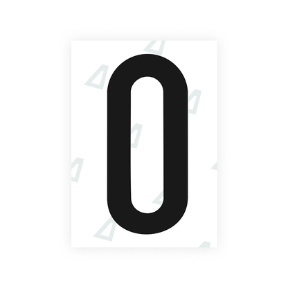Alite Nanofilm for US (Connecticut 2013) license plates - Symbol "0" - Alite
