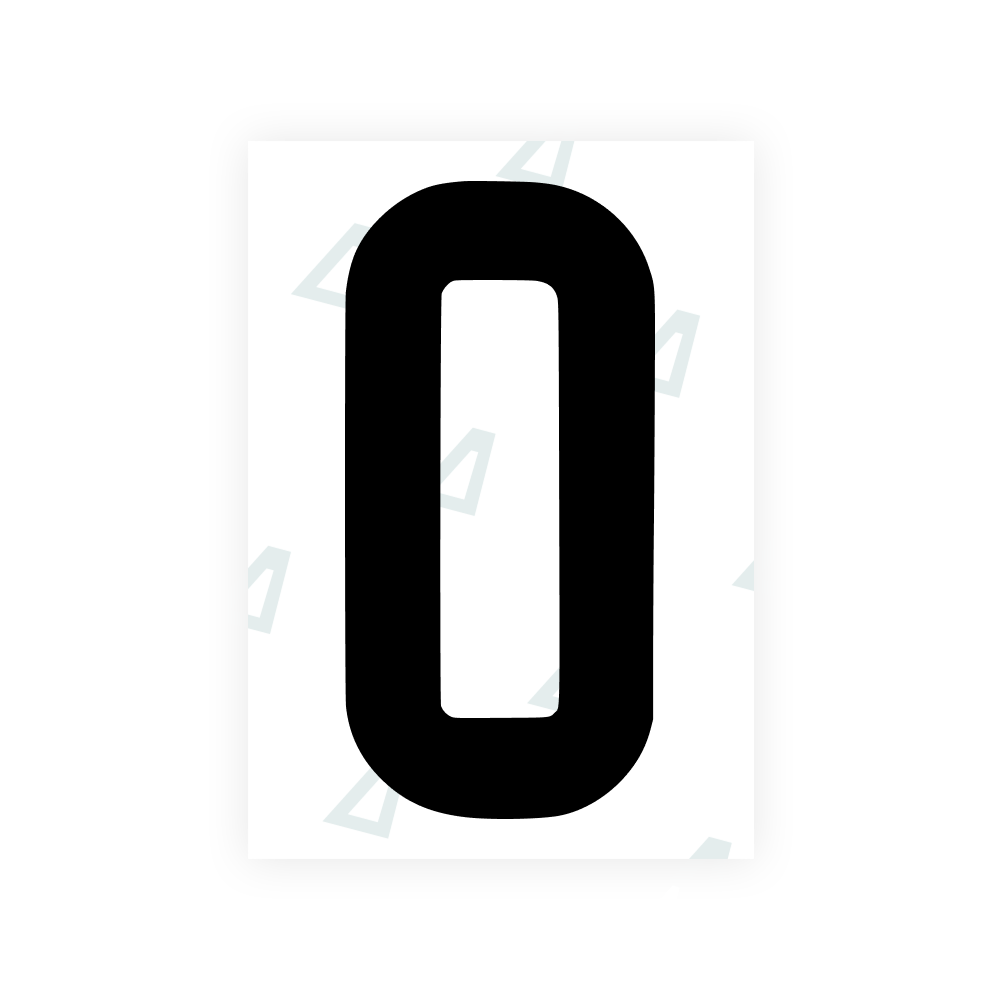 Alite Nanofilm for AUS (New South Wales) license plates - Symbol "0" - Alite