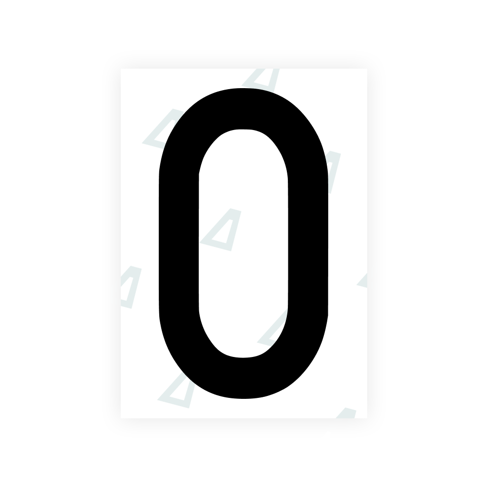 Alite Nanofilm for Poland license plates - Symbol "0" - Alite