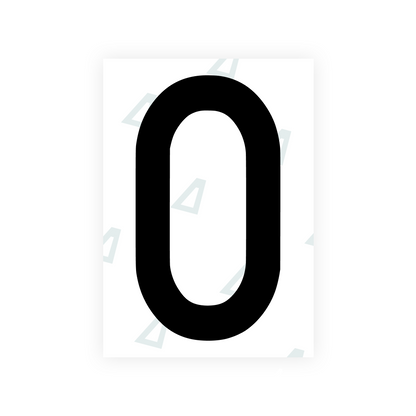 Alite Nanofilm for Poland license plates - Symbol "0" - Alite