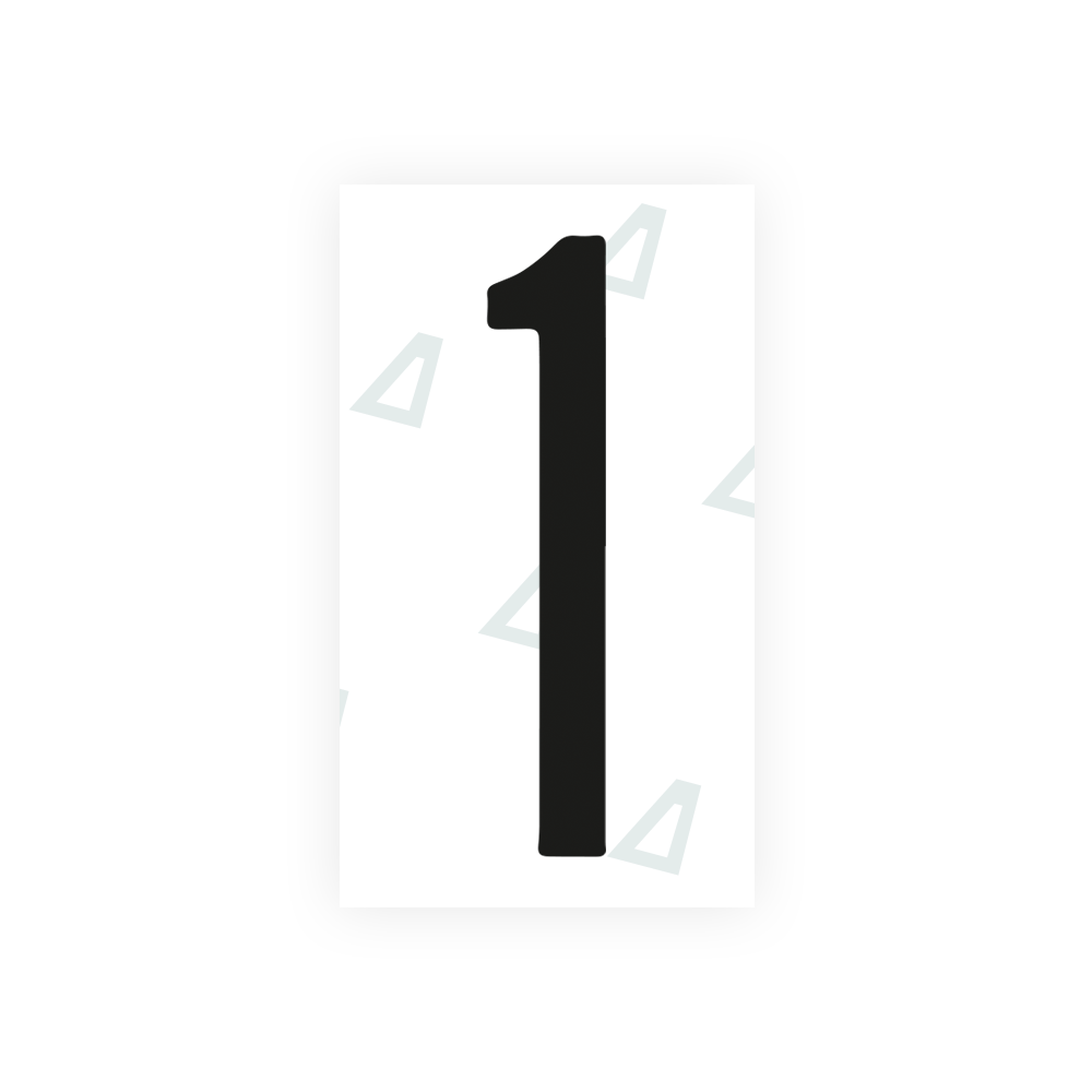 Alite Nanofilm for Mexico license plates - Symbol "1" - Alite