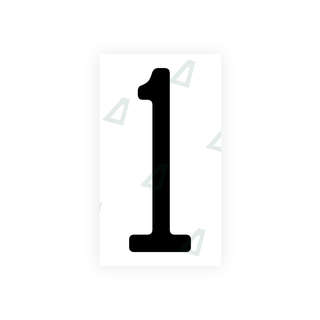 Alite Nanofilm for US (Wisconsin) license plates - Symbol "1" - Alite