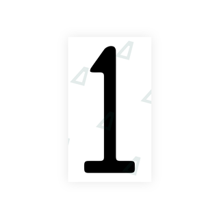 Alite Nanofilm for US (Illinois 2006 - Round) license plates - Symbol "1" - Alite