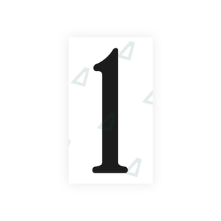 Alite Nanofilm for US (Virginia) license plates - Symbol "1" - Alite