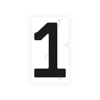 Alite Nanofilm for argentina license plates - Symbol "1" (Copy) - Alite