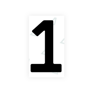 Alite Nanofilm for Uzbekistan number plates - Symbol "1" - Alite