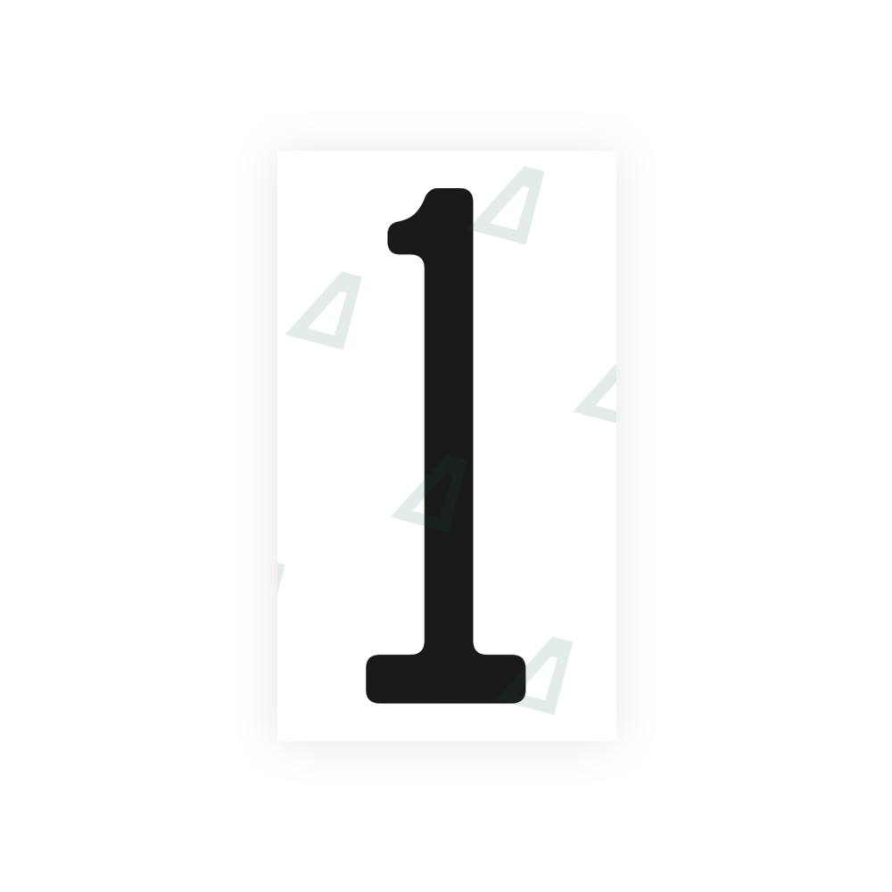 Alite Nanofilm for US (Ohio 2013) license plates - Symbol "1" - Alite