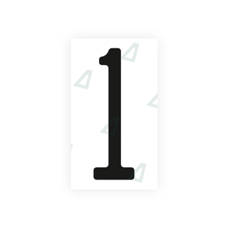 Alite Nanofilm for US (Ohio 2013) license plates - Symbol "1" - Alite