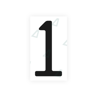 Alite Nanofilm for US (California) license plates - Symbol "1" - Alite