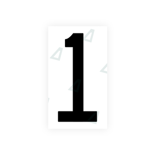 Alite Nanofilm for US (New Jersey - Flat) license plates - Symbol "1" - Alite