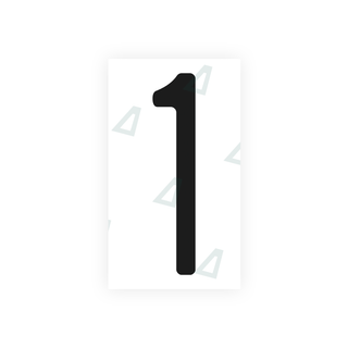 Alite Nanofilm for US (Washington State) license plates - Symbol "1" - Alite