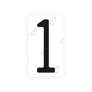Alite Nanofilm for US (Michigan) license plates - Symbol "1" - Alite