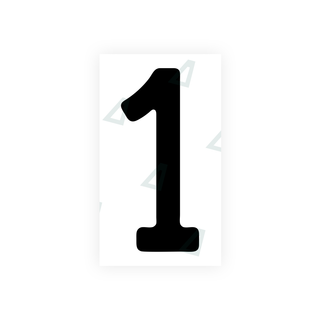 Alite Nanofilm for front Switzerland license plates - Symbol "1" - Alite