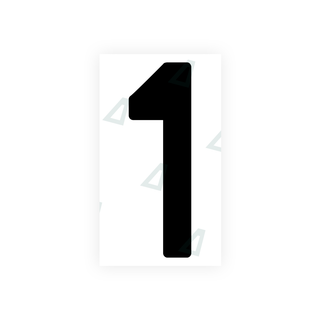 Alite Nanofilm for India license plates - Symbol "1" - Alite
