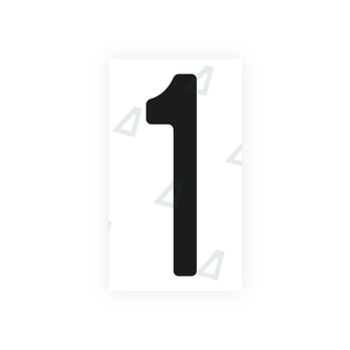 Alite Nanofilm for US (Quebec) license plates - Symbol "1" - Alite