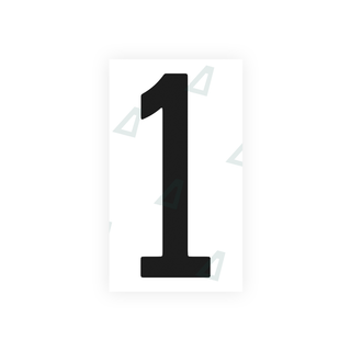 Alite Nanofilm for US (Ohio 2021) license plates - Symbol "1" - Alite
