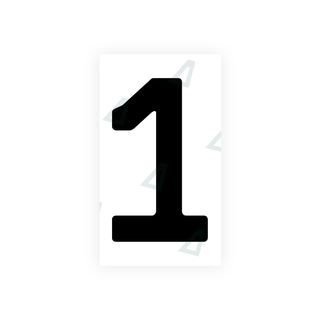 Alite Nanofilm for Cyprus number plates - Symbol "1" - Alite