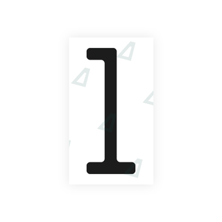 Alite Nanofilm for US (Illinois 2006 - Square) license plates - Symbol "1" - Alite