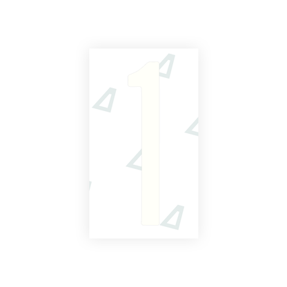 Alite Nanofilm for Mexico license plates - Symbol "1" - Alite