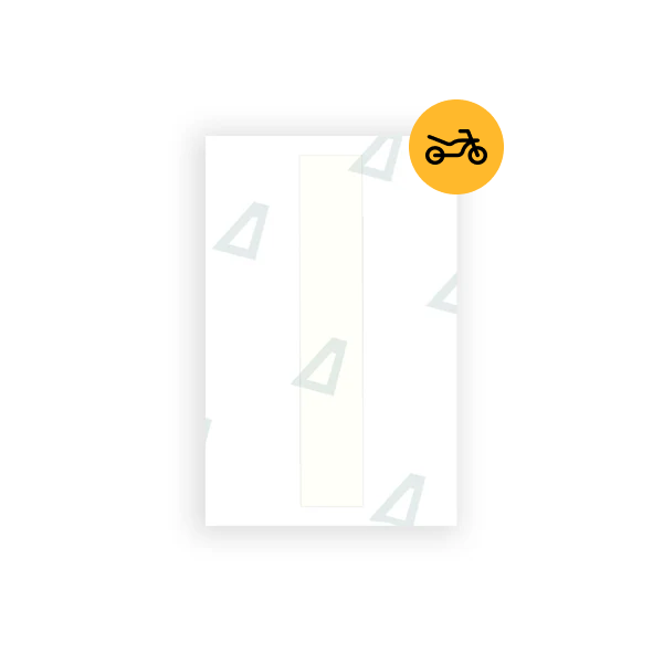 Alite Nanofilm for United Kingdom Moto license plates - Symbol "1" - Alite