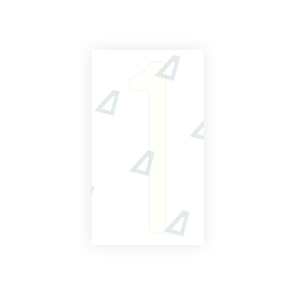 Alite Nanofilm for US (Washington State) license plates - Symbol "1" - Alite