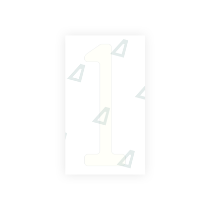Alite Nanofilm for US (Michigan) license plates - Symbol "1" - Alite