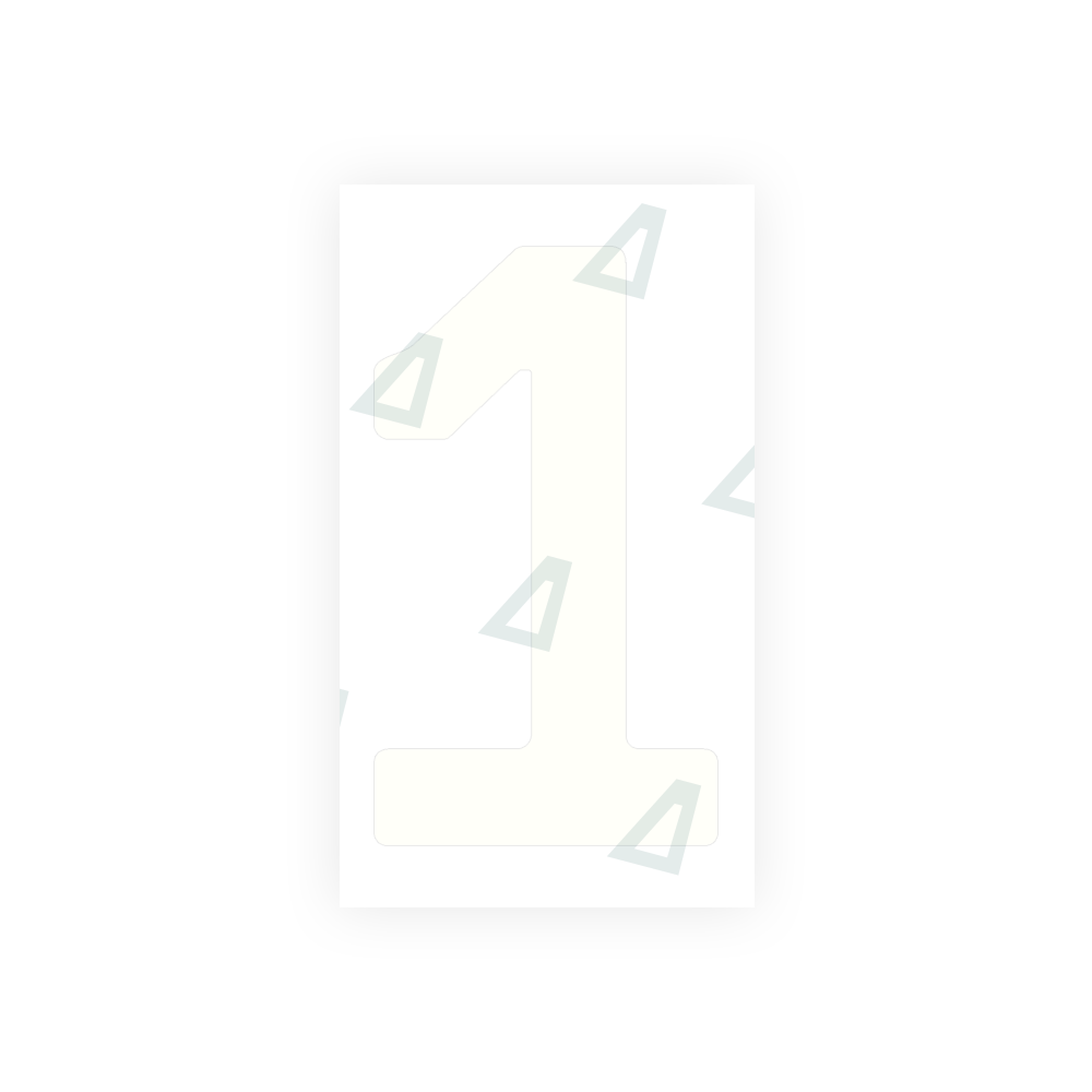 Alite Nanofilm for argentina license plates - Symbol "1" (Copy) - Alite