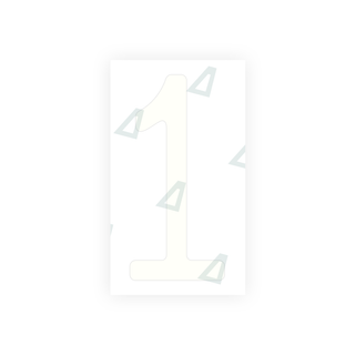 Alite Nanofilm for US (Massachusetts) license plates - Symbol "1" - Alite