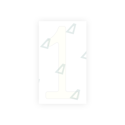 Alite Nanofilm for US (Massachusetts) license plates - Symbol "1" - Alite