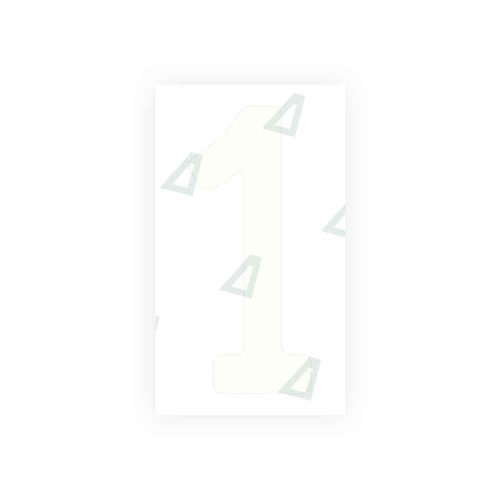 Alite Nanofilm for front Switzerland license plates - Symbol "1" - Alite
