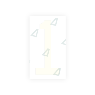 Alite Nanofilm for US (New Jersey) Moto license plates - Symbol "1" - Alite