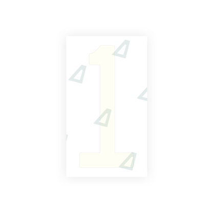 Alite Nanofilm for US (New Jersey) Moto license plates - Symbol "1" - Alite