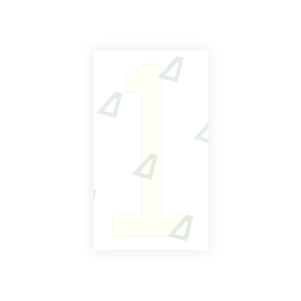 Alite Nanofilm for US (Oklahoma) Moto license plates - Symbol "1" - Alite