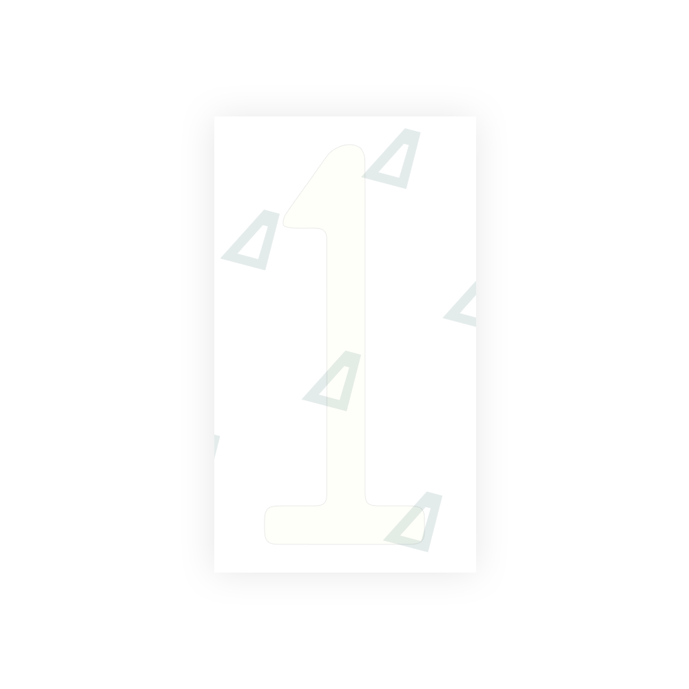 Alite Nanofilm for US (Illinois 2006 - Round) license plates - Symbol "1" - Alite