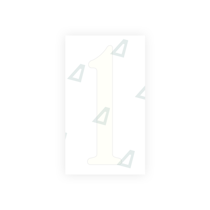 Alite Nanofilm for US (Virginia) license plates - Symbol "1" - Alite