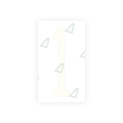 Alite Nanofilm for US (Pennsylvania) license plates - Symbol "1" - Alite
