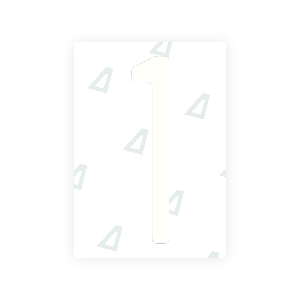 Alite Nanofilm for US (New York 2020) license plates - Symbol "1" - Alite