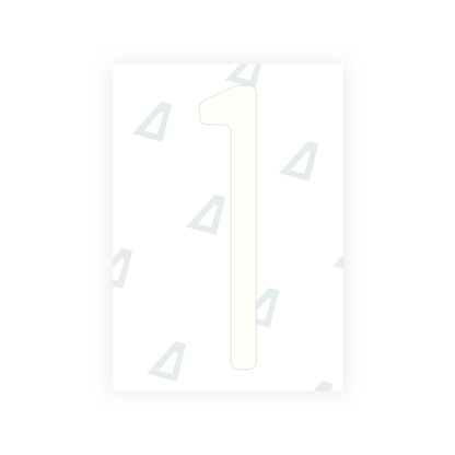 Alite Nanofilm for US (New York 2020) license plates - Symbol "1" - Alite