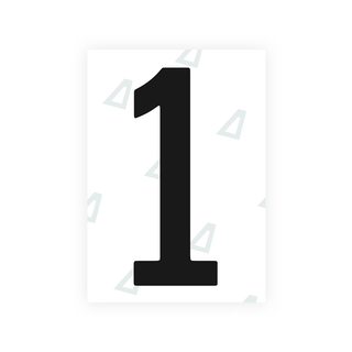 Alite Nanofilm for US (Indiana) license plates - Symbol "1" - Alite