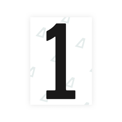 Alite Nanofilm for US (Indiana) license plates - Symbol "1" - Alite