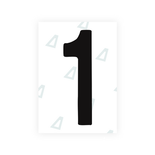 Alite Nanofilm for Chile 2007 license plates - Symbol "1" - Alite