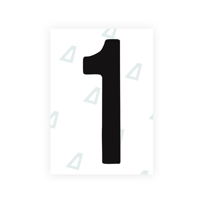 Alite Nanofilm for Chile 2007 license plates - Symbol "1" - Alite