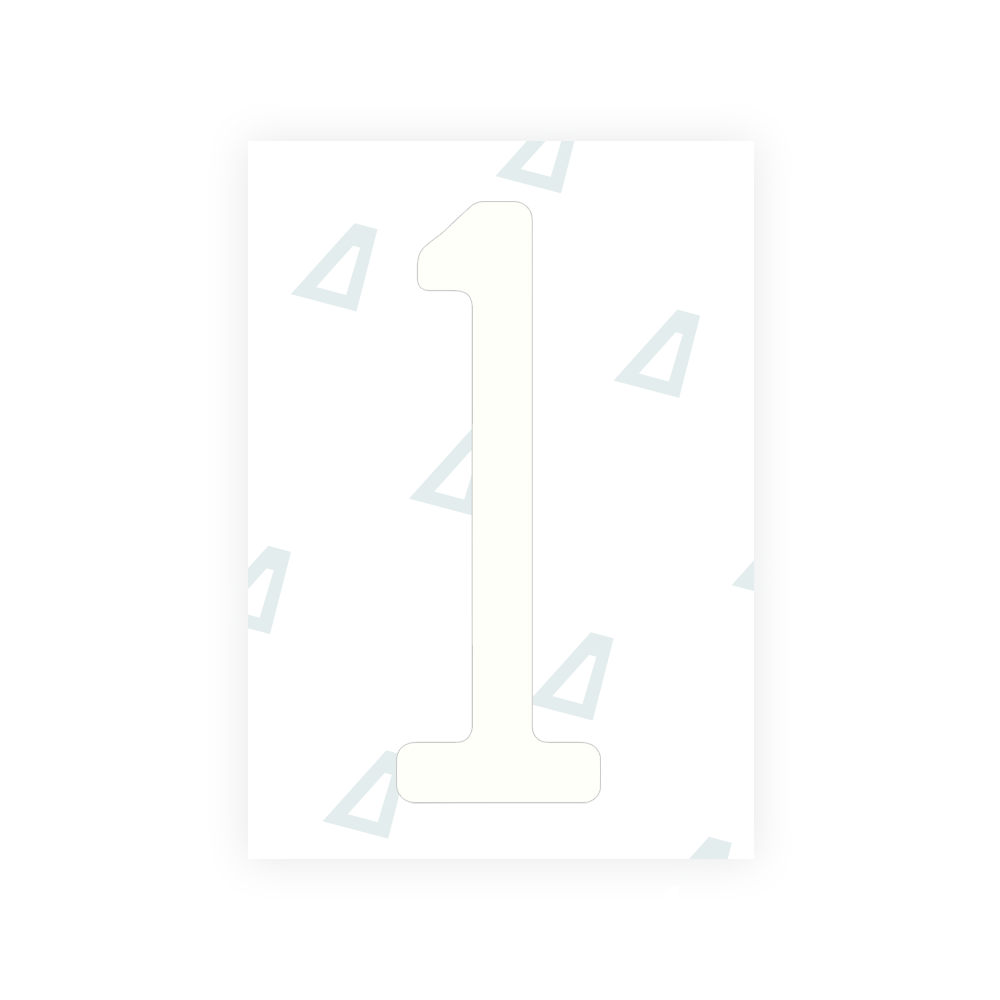 Alite Nanofilm for US (Florida 2019) license plates - Symbol "1" - Alite