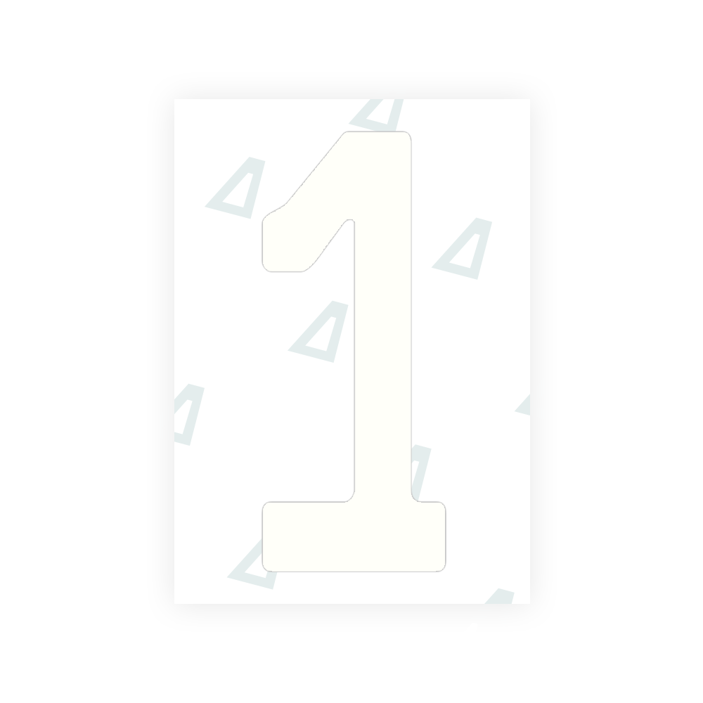 Alite Nanofilm for Guatemala license plates - Symbol "1" - Alite