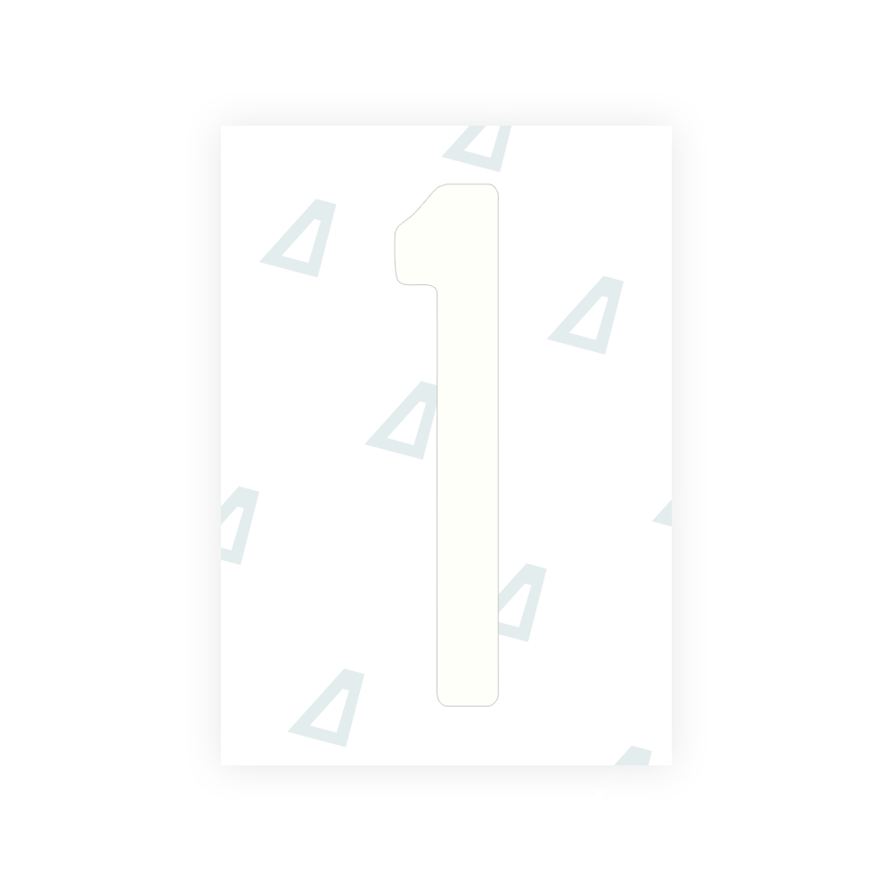 Alite Nanofilm for US (Arkansas) license plates - Symbol "1" - Alite