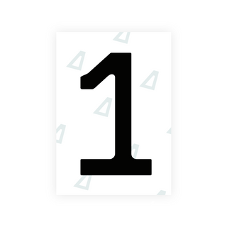 Alite Nanofilm for Chile 2014 license plates - Symbol "1" - Alite