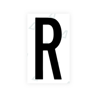 Alite Nanofilm for US (Georgia 2012 - Round) license plates - Symbol "R" - Alite